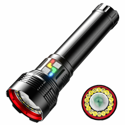 HunterTac W537 Rechargeable Flashlight (Extended Version) – 18 LED Super Bright